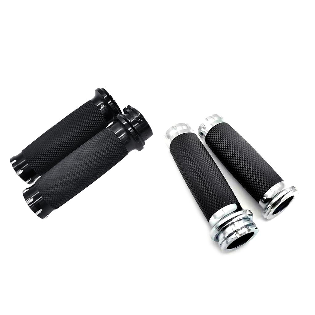 Retro Motorcycle Handlebar Grips Aluminum Alloy Hand Grips Lightweight for XL883 1200 Enhances Your Bike Vintage Charms