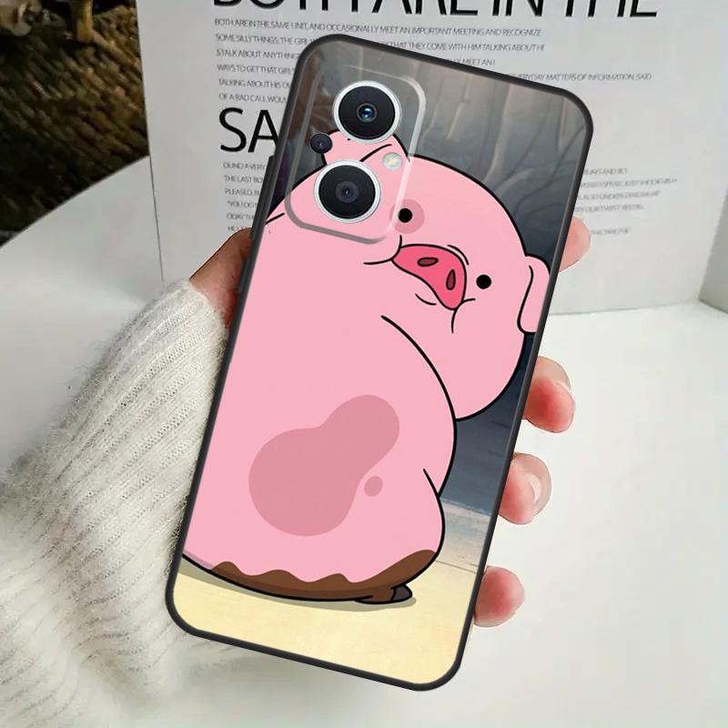 Мультяшный чехол для телефона с изображением свиньи для OPPO Reno 14F 12F 12 11 13 F 10 Pro 8T 7 8 Lite OPPO Find X9 X8 X6 X5 Pro