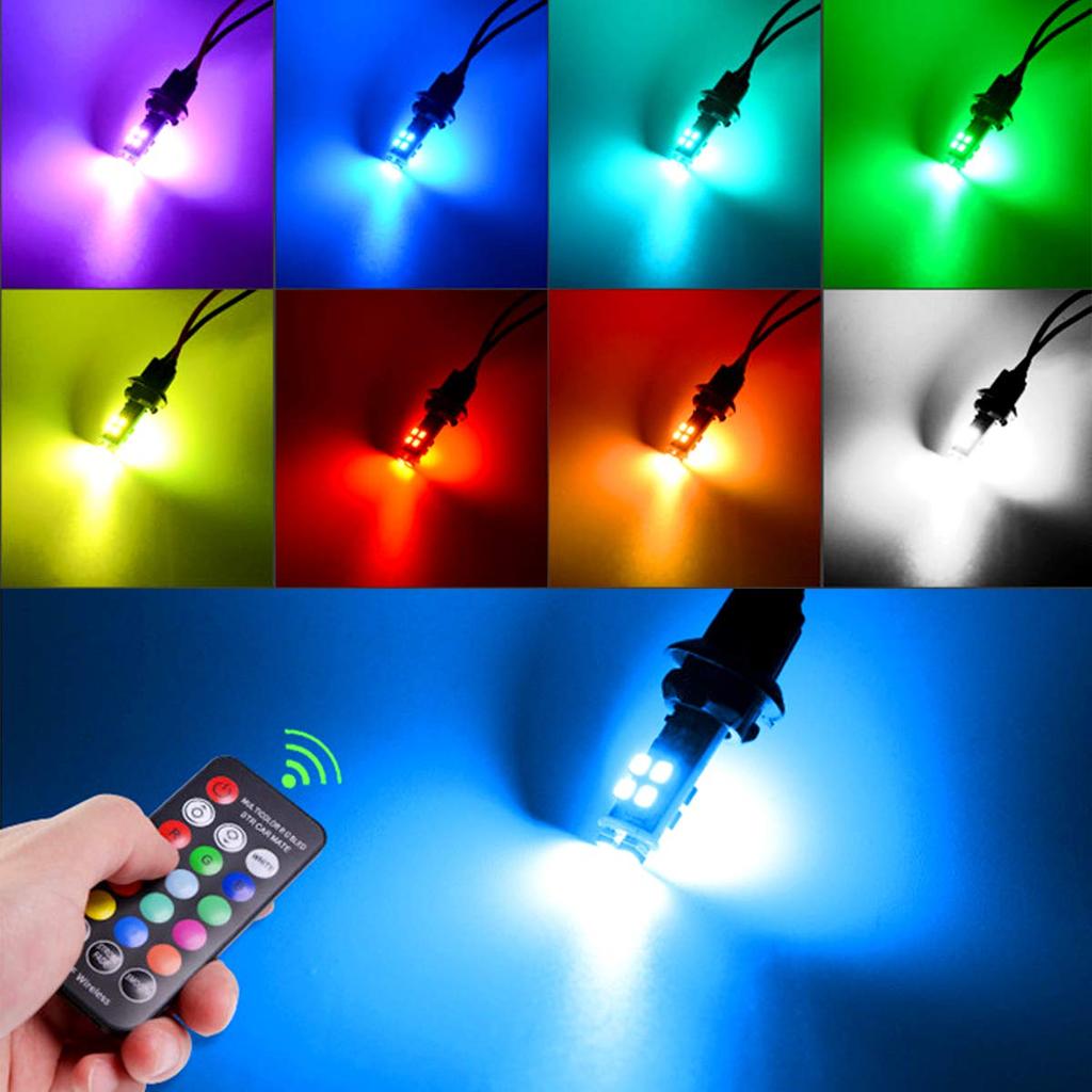 Пружинная Позиционная Лампа Многоцветная Стробоскопическая Лампа RGB T10 Светодиодная Лампа Освещение Автомобиля Подсветка Приборной Панели