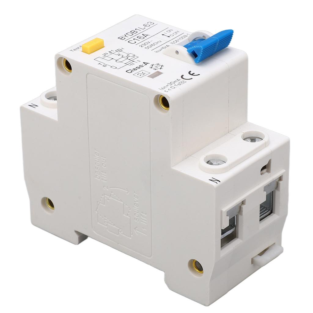 A Type Leakage Protection Switch 16A Single Pole N 30mA Residual Current Circuit Breaker 230V