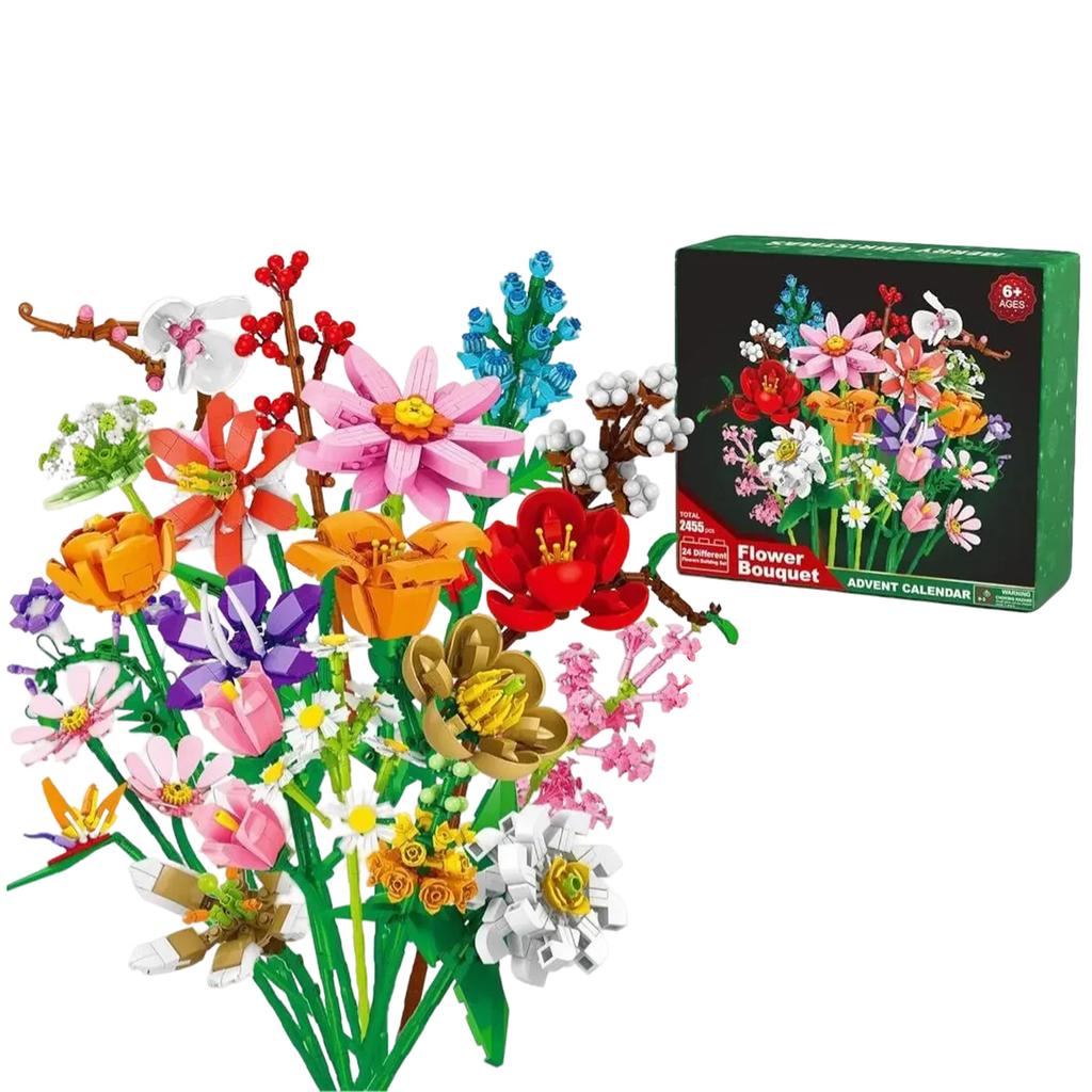 Flower Advent Calendar – Your Way To Christmas,Bouquet Building Christmas Box