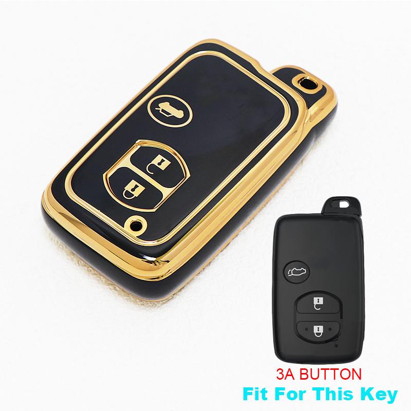 Чехол-держатель для ключа-брелока для Toyota Yaris Corolla Vitz RAV4 Land Cruiser Camry Highlander Prado Prius Автомобильный пульт дистанционного управления Чехол для ключа-брелока