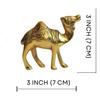 Элегантность в металлическом наборе Camel Showpiece Set - Изысканный декор для дома с ноткой пустынной элегантности (Золотой_3x3 дюйма) Упаковка из 2 шт.