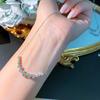 925 Silver Fashion New Arrival 1 Carat Small Diamond Pendant Necklace Female Shiny Crystal Clavicle Chain Jewelry Party Gift