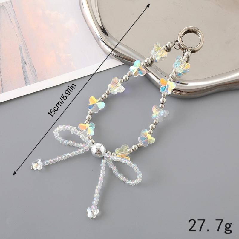 Style Phone Attachment Elegant Phone Pendant Modern Wristband Special Mobile Phone Beaded Pendant for Girl Student