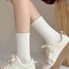 5 пар женских носков средней длины без запаха толстые теплые однотонные высокоэластичные противоскользящие впитывающие пот не садятся спортивные зимние