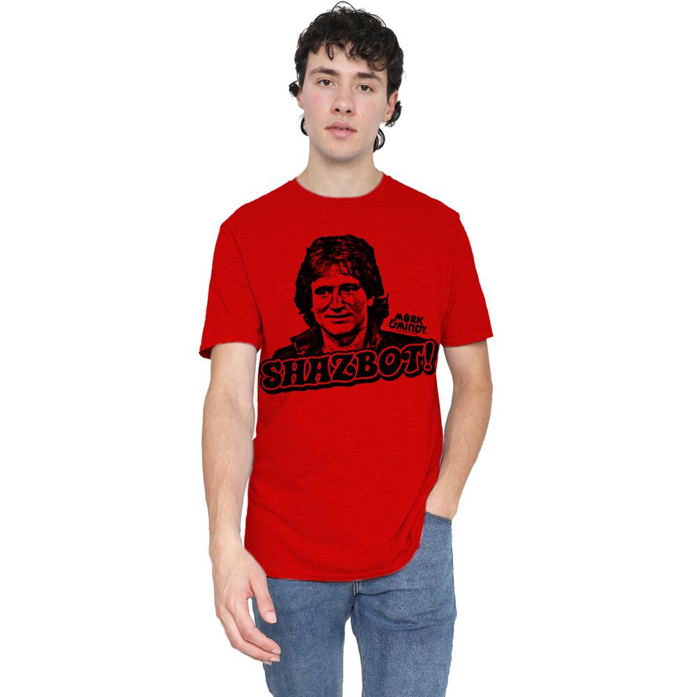 Mork And Mindy Unisex Adult Shazbot T-Shirt