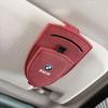 Multifunctional Leather Car Sun Visor Glasses Holder Clip Valve Cap For BMW X1 X2 X3 X5 X4 X6 X7 iX3 F20 F10 F07 E70 E46 E90 E92 EDSW76