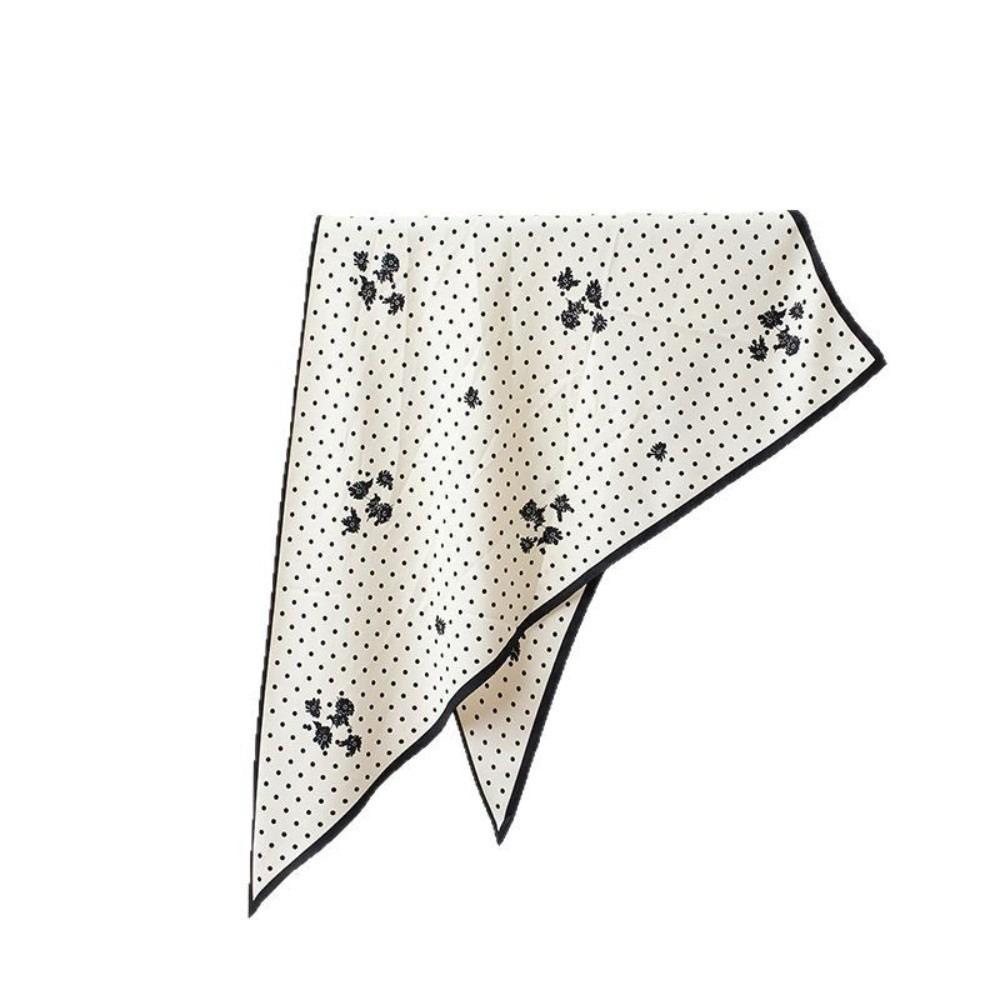 Polka Dot Daisies Scarf Advanced Shawl Trendy Hip Curtain for Women