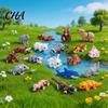 Образовательные модели животных 3D-печатная шарнирная фигурка, Гибкое мультяшное украшение для декора стола и прочные пластиковые фигурки Снятие стресса