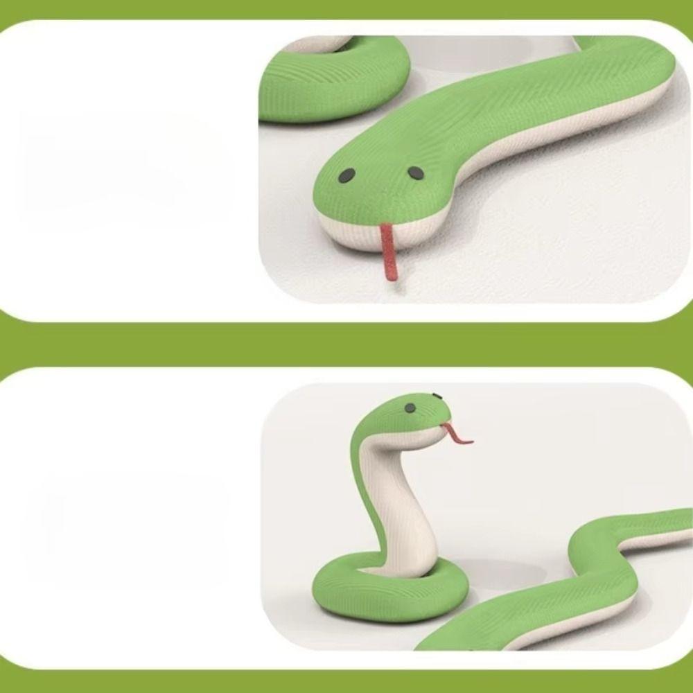 Plush Kitten Toy Snake Soft Touch Snake Shape Cat Toy Creative Interactive Pet Toy Indoor