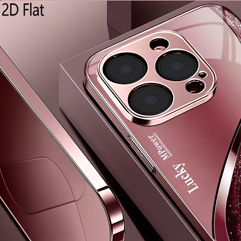 LitterB 2DПлоский Для iPhone17 18 16 15 14 13 12 11 Pro Max XS XR 8 7Plus Чехол для телефона Ударопрочный Защитная задняя крышка