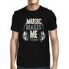 1Tee Мужская футболка 'Музыка делает меня сильнее'