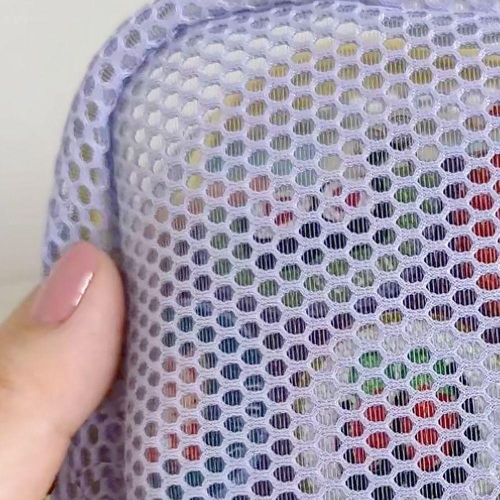 Сетчатая косметичка большой вместимости, цвет дофамина, кошелек для монет, прочная сумка для хранения