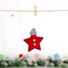 1pc Gifts DIY Xmas Ornaments Tree Red Star Pendant Christmas 2023 Party Home Decor
