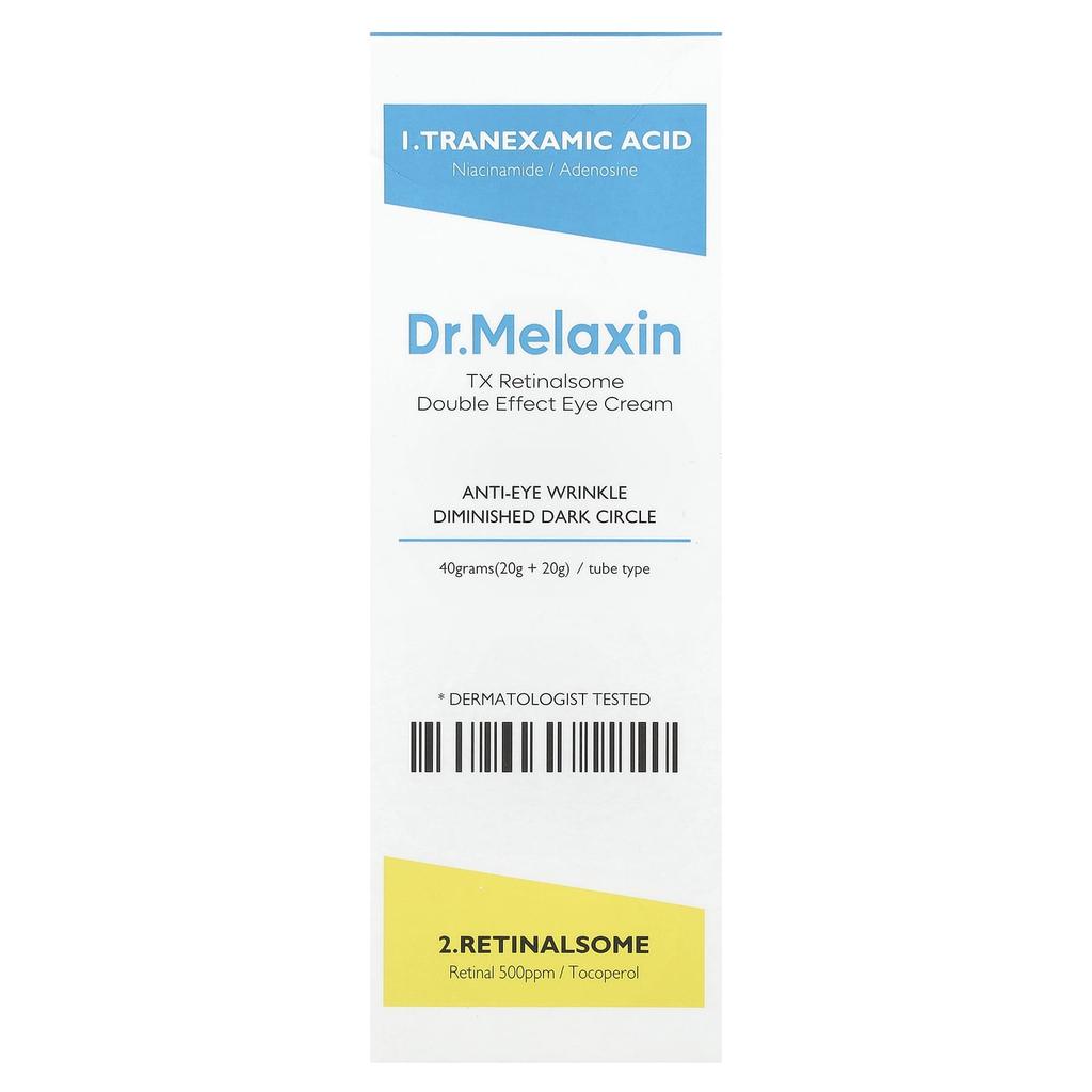 Dr.Melaxin Texas Retinasome Double Effect Eye Cream, 40G(1.41Oz)
