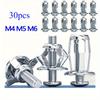 Набор лепестковых винтов и гаек - M4, M5, M6 Расширяющиеся гайки-заклепки, для DIY проектов и строительства - идеальный подарок для мастеров на все руки и энтузиастов DIY