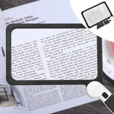 48 светодиодов увеличительное стекло 5X стекло для чтения профессиональная лупа с подсветкой для чтения пожилыми людьми