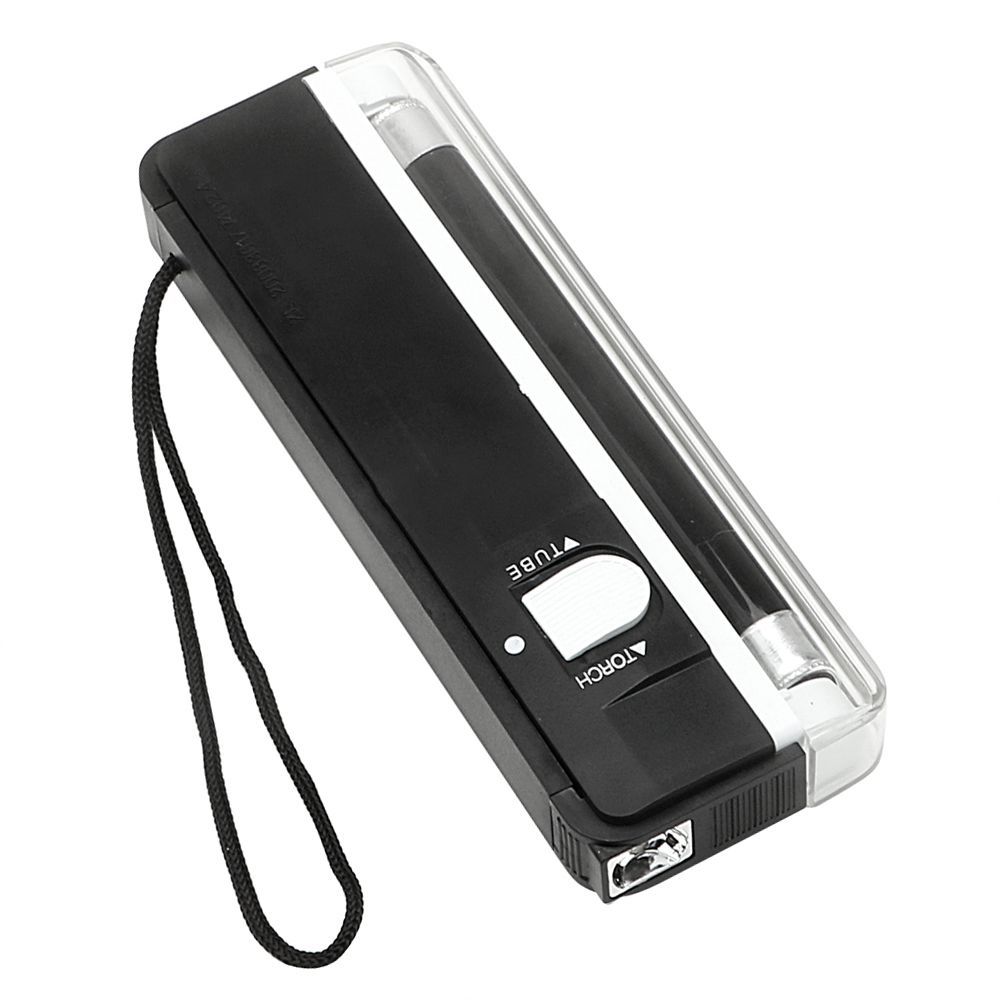 Device Powered LED Light 2in1 Handheld 6V Blacklight UV Ultraviolet Lamp Portable Money Detector