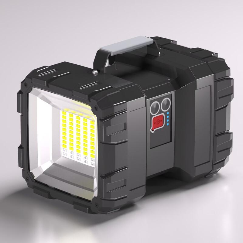 W844 Поисковый фонарь с двумя головками, перезаряжаемый через USB