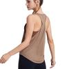 Yodilala Yoga Backless Racerback Tank Loose Cooling Crew Long UV Size M Women's Wear, Top, Fit, Shirt, Neck, Sleeve, Sports, Loungewear, Fitness,