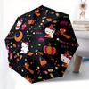 1pc Hello Kitty Halloween PatternUmbrella with Plastic Handle,Suitable for All Seasons Home Travel Outdoor UmbrellaSanlio237