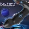 Prostate Massager Male Sex Toys for Men Anal Beads Dildo with 9 Wiggling Thrusting Sliding Beads 9 Vibrating Modes Butt Plug