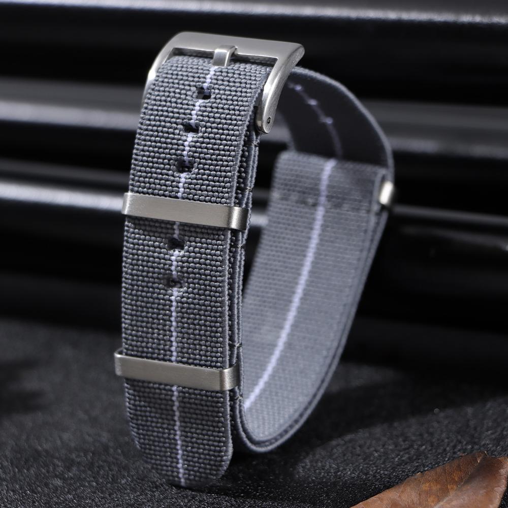 Нейлоновый ремешок для часов 18 мм 20 мм 22 мм для Omega Military Sports Тканевые ремешки Эластичный плетеный браслет высокой плотности для Seiko