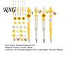 Personalized Beaded Pen Supplies Sunflower Bee Ballpoint Set, DIY Easy Assemble Decorative Pens with Beads Kits, Smooth Writing Pen, for Students