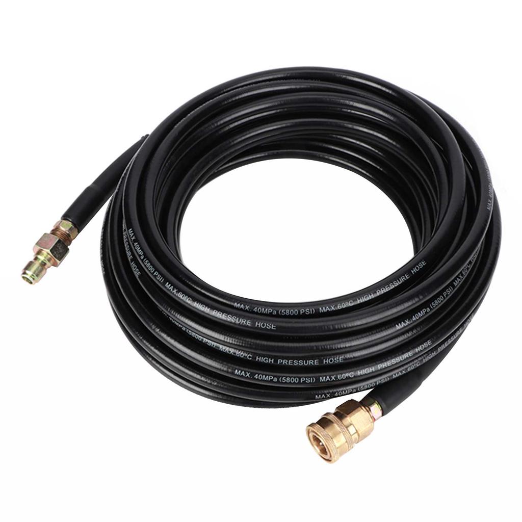 5800PSI 50ft High Pressure Washer Tube Cleaning Hose 3 8inch Quick Connector