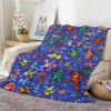 Album G-Grateful D-Dead band Throw Lightweight 240g Flannel Blanket Soft Skin-friendly for Summer Cooling