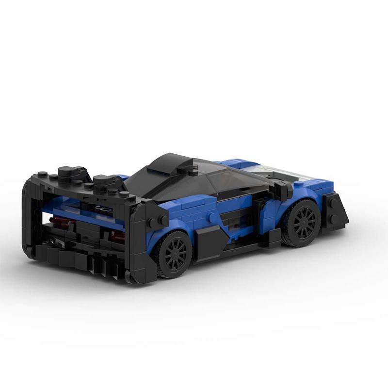 Building Block Compatible Mclaren Senna Gtr Creative Assembly Sports Car Racing Gift Small Particles Puzzle