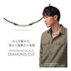 Phiten Rakuwa Necklace Diamond Cut 45cm for Athletes and Sports Enthusiasts
