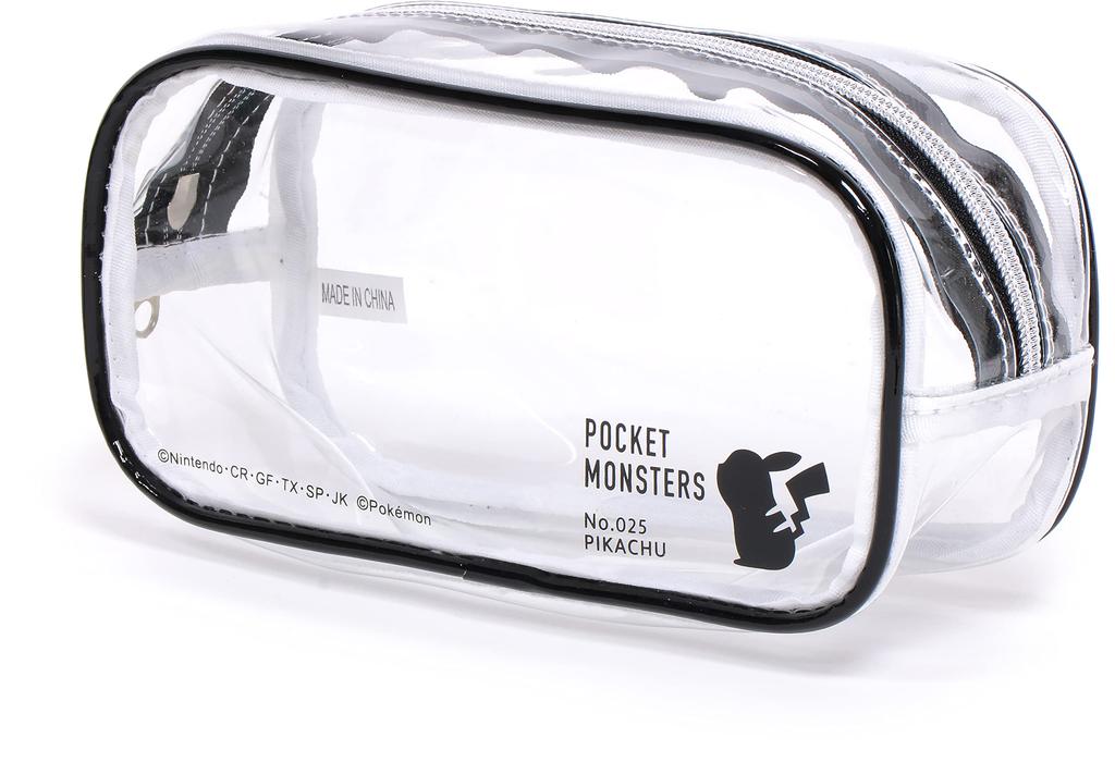 Квадратная ПВХ косметичка Pokemon Черный Пикачу