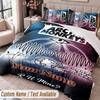 Custom Name Text 3Pcs Bedding Set Arctic Monkeys Duvet Cover And Two Pillowcases