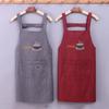 Cotton Women Overall Apron Simple Stripe Cooking Smock Fashionable Work Uniform