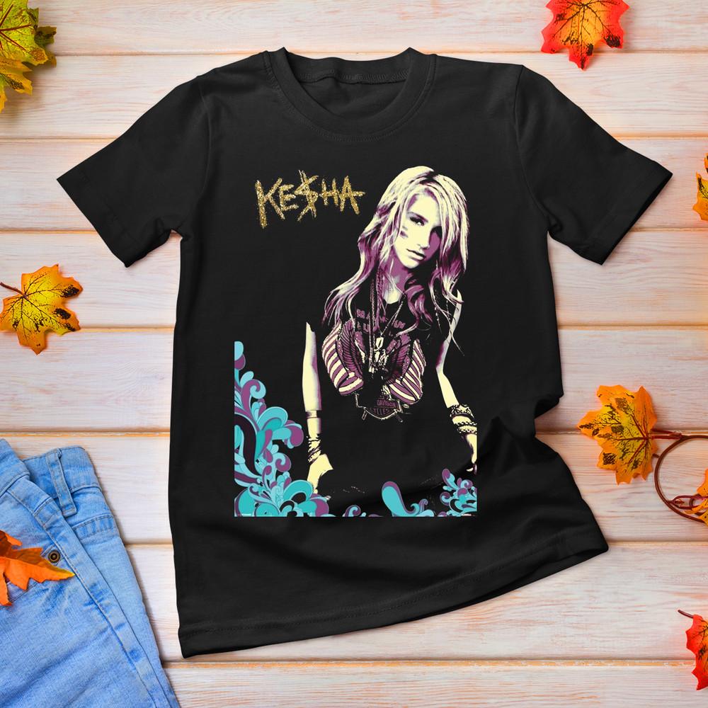 SALE New Rare Kesha Music Lover Heavy Cotton Black All Size Unisex Shirt Unisex T-Shirt