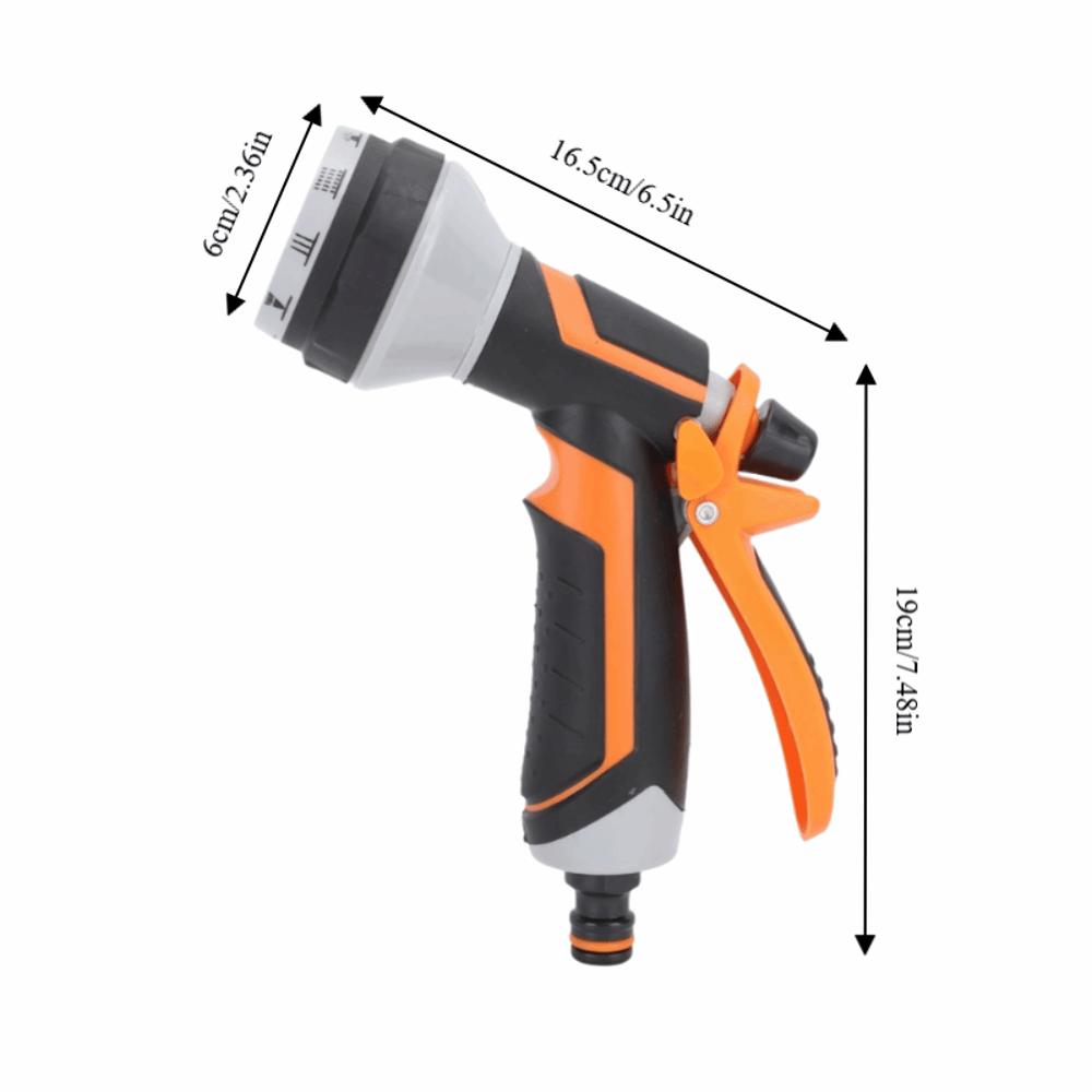 10 Modes Hose Nozzle Sprayer ABS,Rubber Water Spray Nozzle Water Hose Sprayer Flower Watering