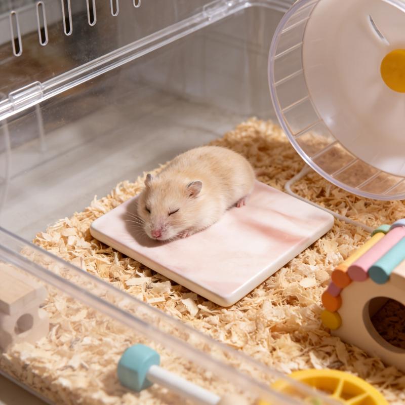 Square Hamster Cooling Pad Chew-proof and Tip-resistant Cooling Mat Cooling Pad for Hamsters Small Pet Easy To CleanGood product