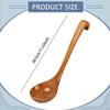 Wooden Ladle Spoon Large Chinese Comfortable Grip, Length 11.22inch ,Porridge Serving for