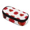 Pencil Bag 300D Polyester Roomy Interior Zipper Closure with Main Pocket Mesh Layer and Removable Pen Divider for Students