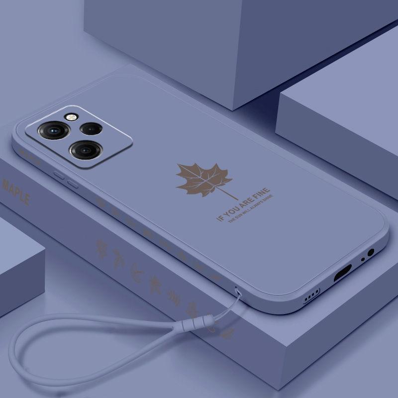 Чехол для Xiaomi POCO X5 Pro, мягкий жидкий силикон, кленовый лист, защитная задняя крышка, чехол-оболочка для телефона Xiaomi POCO X5 X5Pro