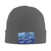 Sportfish Dark Blue Blackyellowfin Tuna Warm Knitted Cap Fashion Bonnet Hat Autumn Winter Outdoor Beanies Hats for Unisex Adult