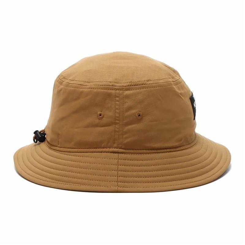 The North Face Lightweight logo polyester fisherman hat, same style for men and women, couple style Brown M