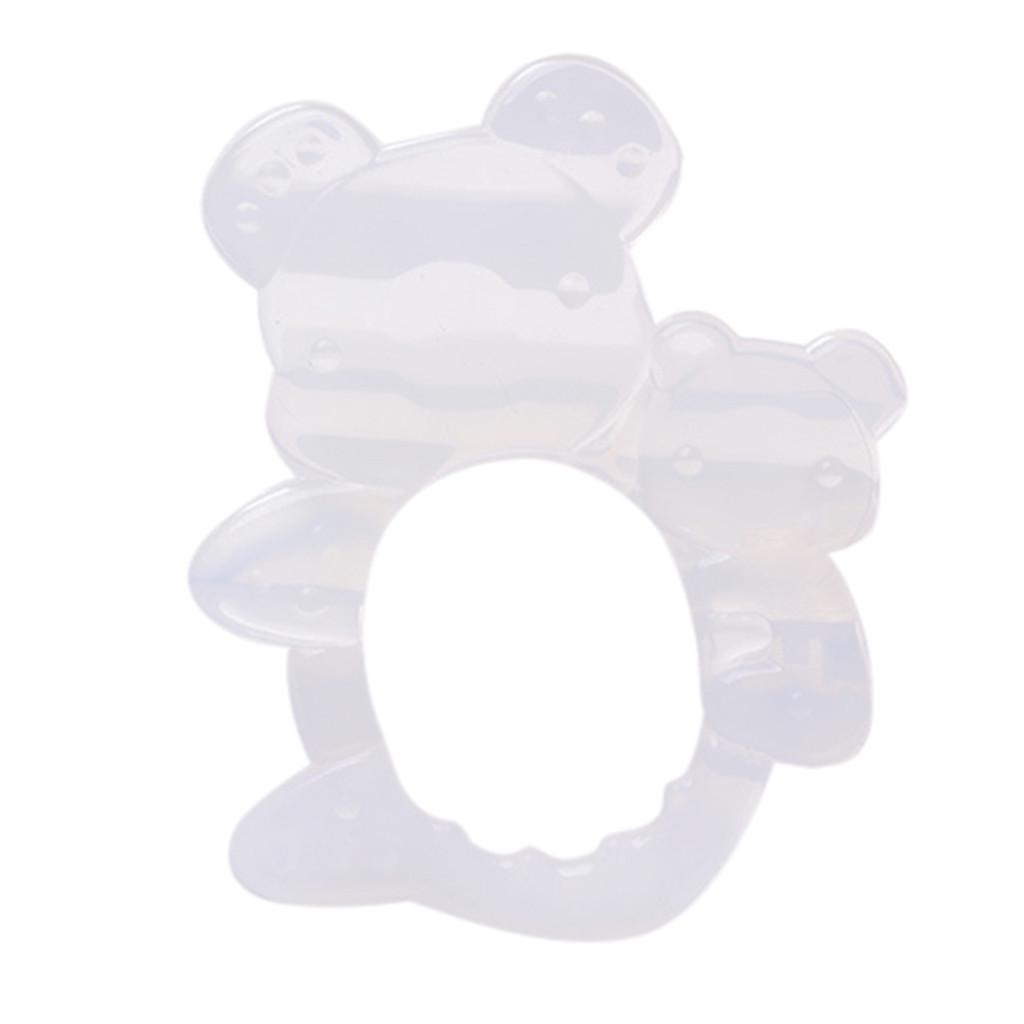 Детские игрушки для прорезывания зубов Мягкий силиконовый держатель для прорезывателей с фруктами