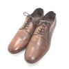 Plain Toe Leather Business Shoes Brown 42 26.5-27.0(USED)