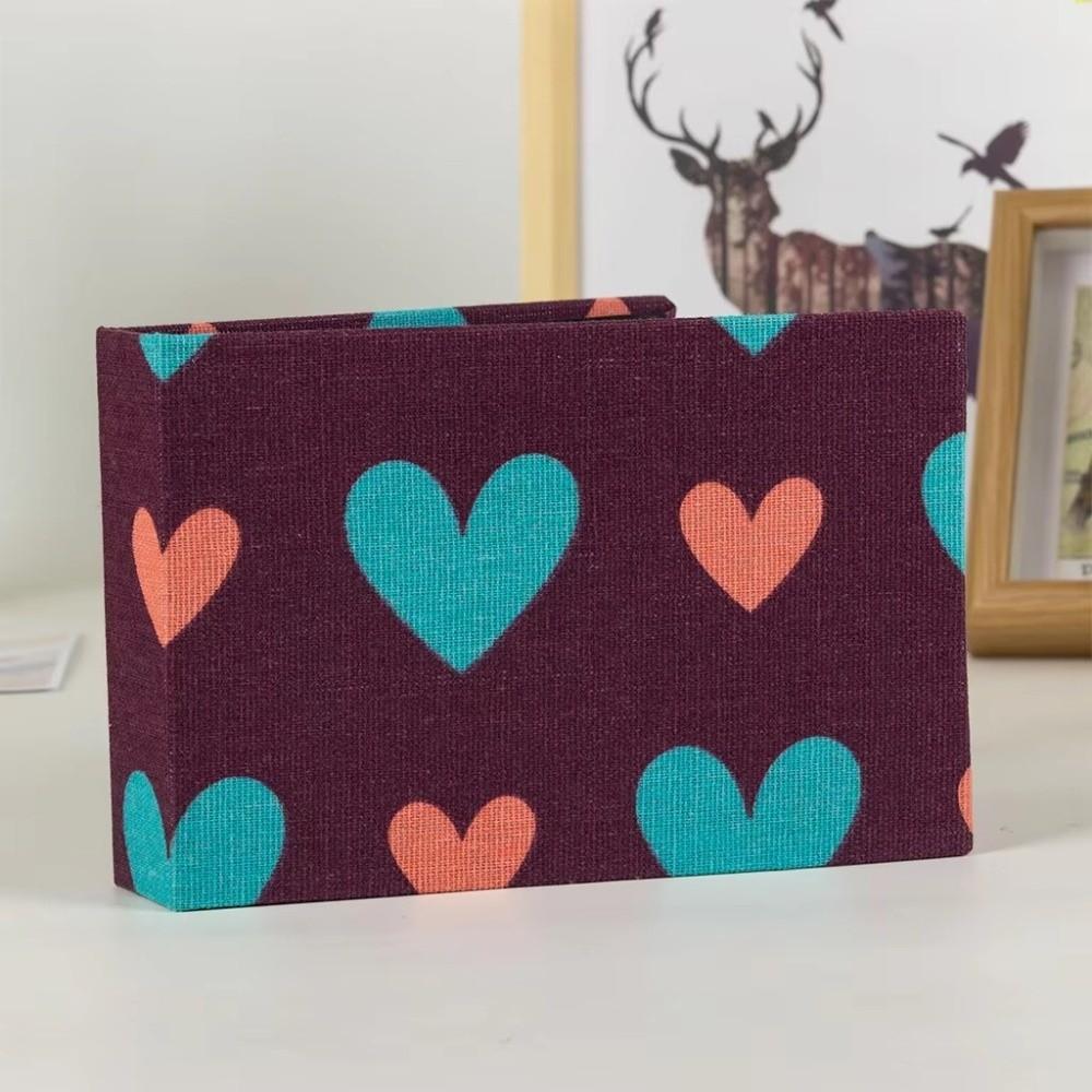 Linen Printed Picture Albums Small Scrapbook Album For Room Decor, Wedding, Travel