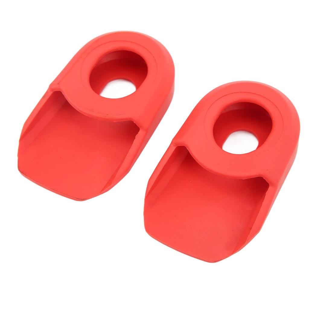 2PCS Bike Crank Cover Protector Silicone BIcycle Crank Arm Sleeve Cover Protective CaseRed