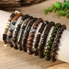 New Coconut Bead Beaded Elastic Line Men's Bracelet Bracelet Bracelet