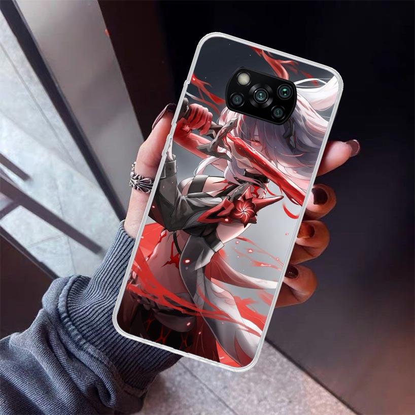 Чехол для телефона Honkai Star Rail Acheron для Xiaomi Poco X5 X6 X7 Pro F7 Ultra M7 Redmi 15C 15 13C 13 12C 12 10 10C 10A 9 9C 9T 9A Co